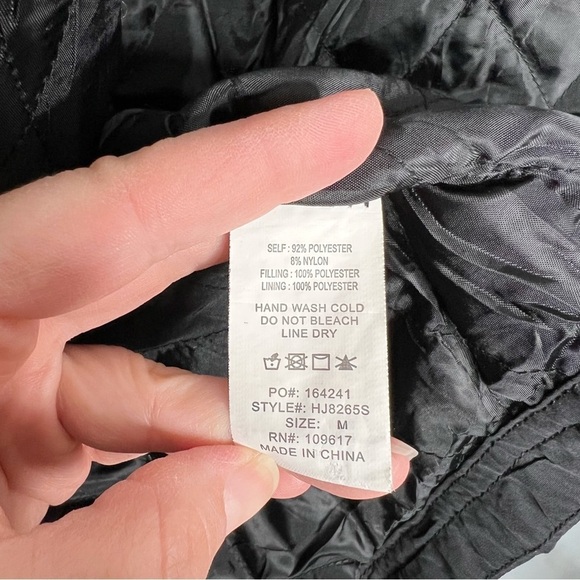 Shinestar Black Anorak Utility Long Line Zip Front Jacket Coat - Picture 11 of 11